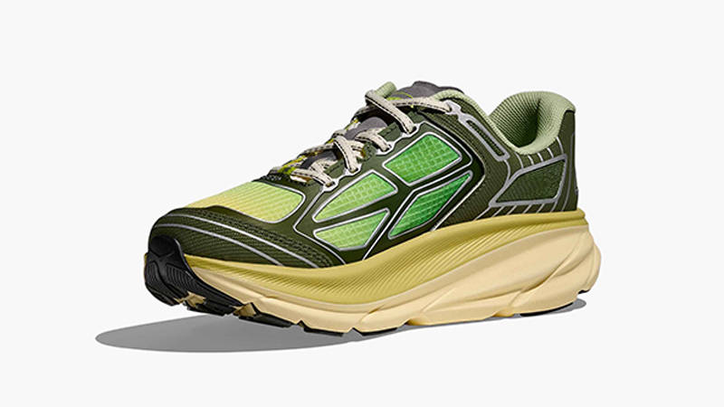 Hoka One One Clifton One9 Supervsn Green Flash 1173070-GHL front