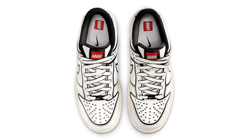 LEGO x Nike Dunk Low GS Sail Black IF2117-100 Top
