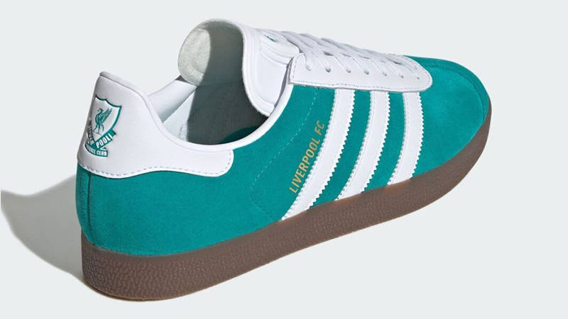 Liverpool FC x adidas Gazelle Sea Green JR4159 back
