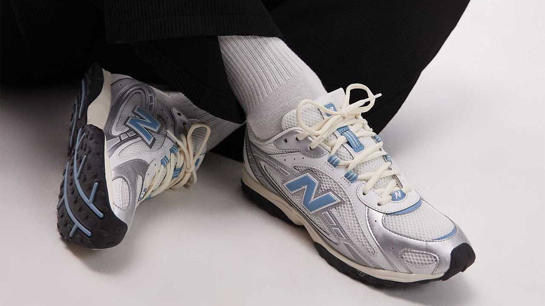 New Balance 204L Blue Silver Metallic On Foot