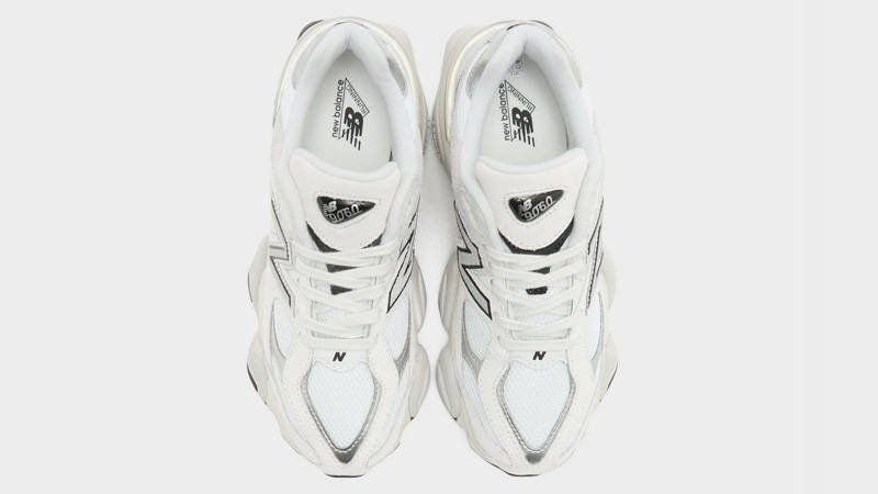 New Balance 9060 White Metallic Silver Middle
