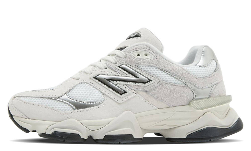 New Balance 9060 White Metallic Silver