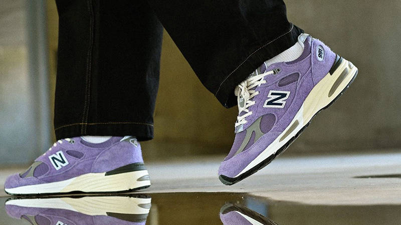 New Balance 991V2 Dusk Purple U991LV2 on foot