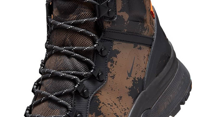 Nike ACG Air Zoom Gaiadome Gore-Tex Digi Camo Brown IB2328-200 tongue