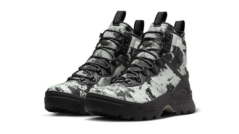 Nike ACG Air Zoom Gaiadome Gore-Tex Digi Camo White Black IB2328-001 front