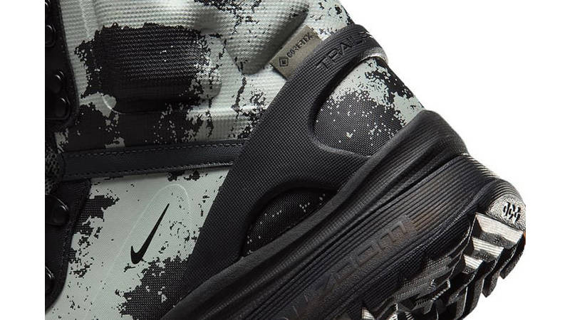 Nike ACG Air Zoom Gaiadome Gore-Tex Digi Camo White Black IB2328-001 heel