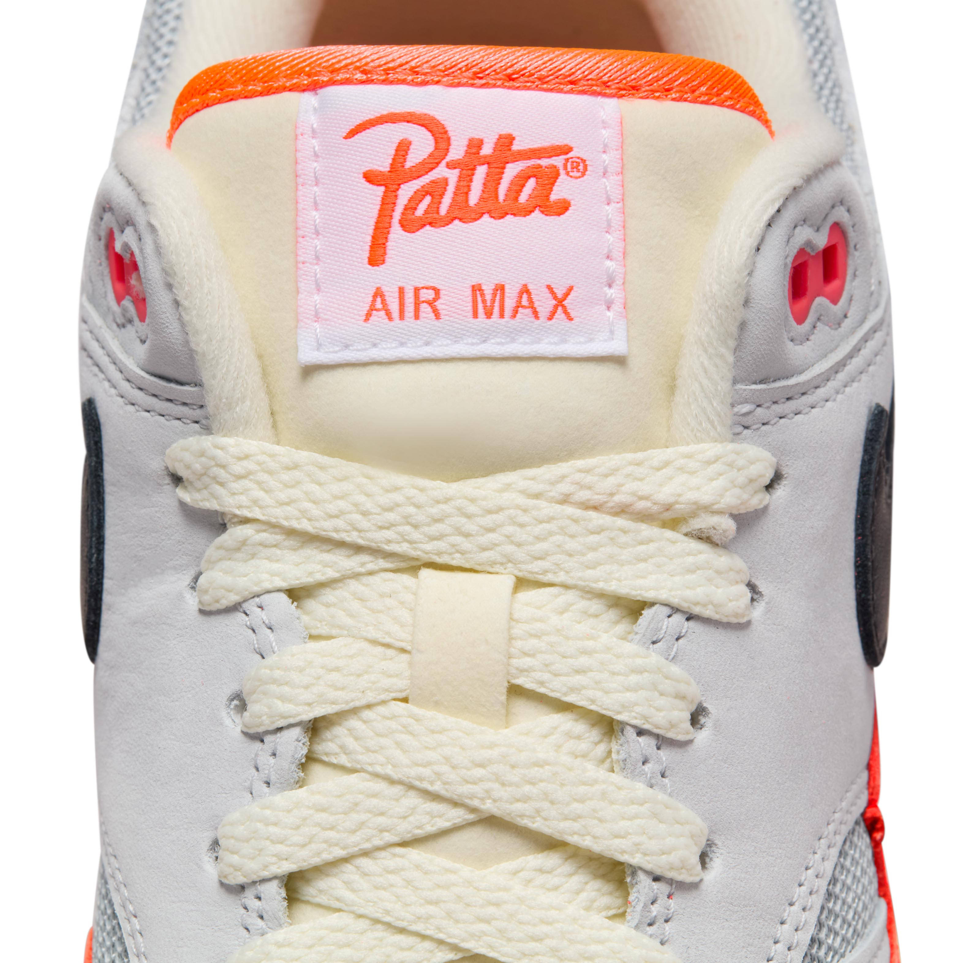 Patta x Nike Air Max 1 White Crimson Tongue