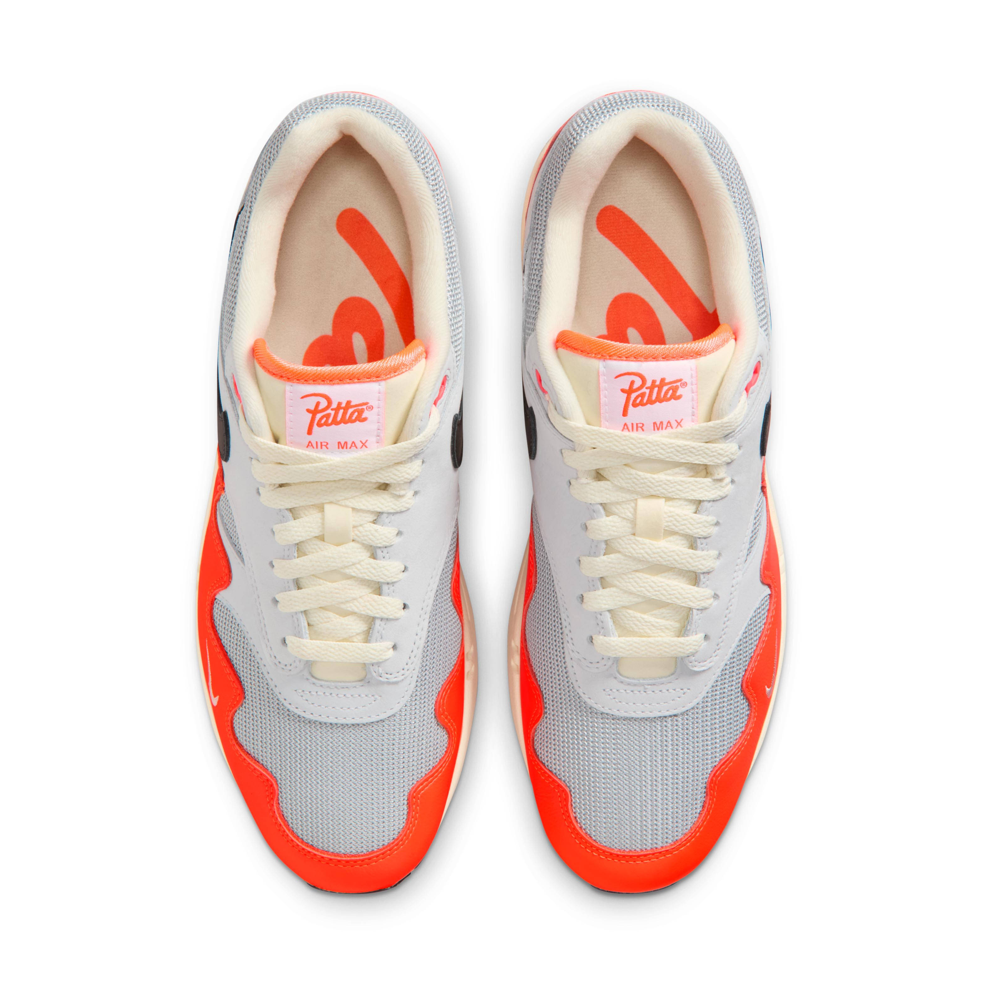 Patta x Nike Air Max 1 White Crimson Top