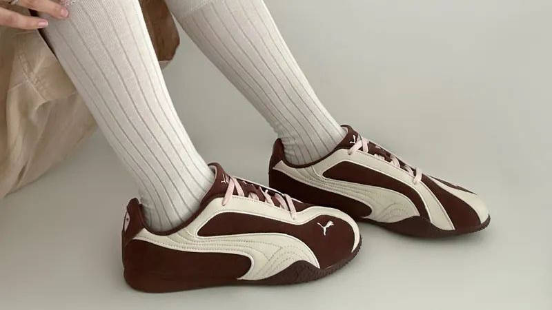 PUMA Bella V2 Brown 404709-02 on foot
