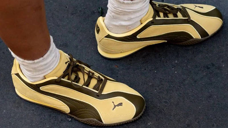 PUMA Bella V2 Yellow 404709-04 on foot
