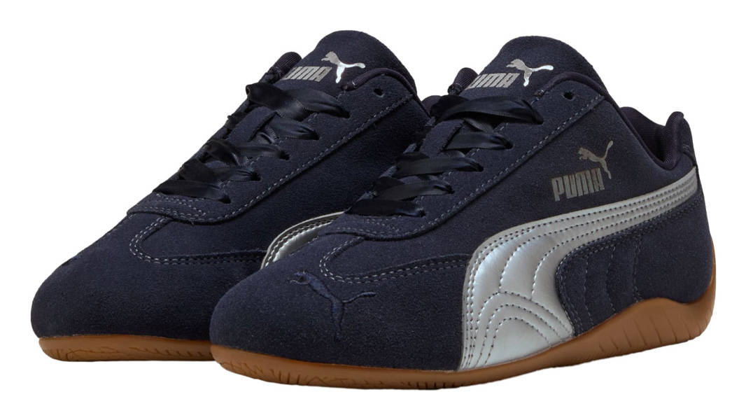 PUMA Speedcat Metallic GS New Navy Silver Front