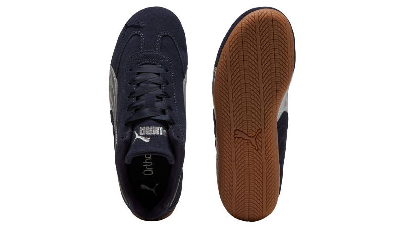 PUMA Speedcat Metallic GS New Navy Silver Top