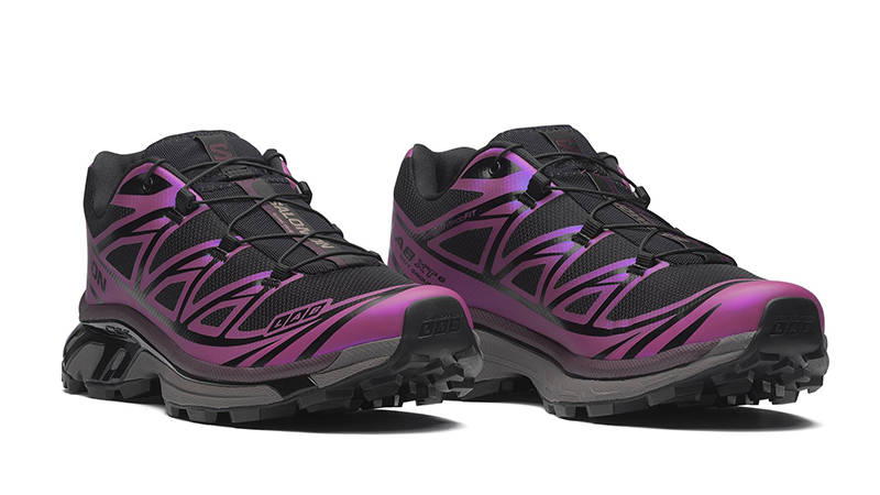 Salomon XT-6 Iridescent Black Hollyhock L47795600 front