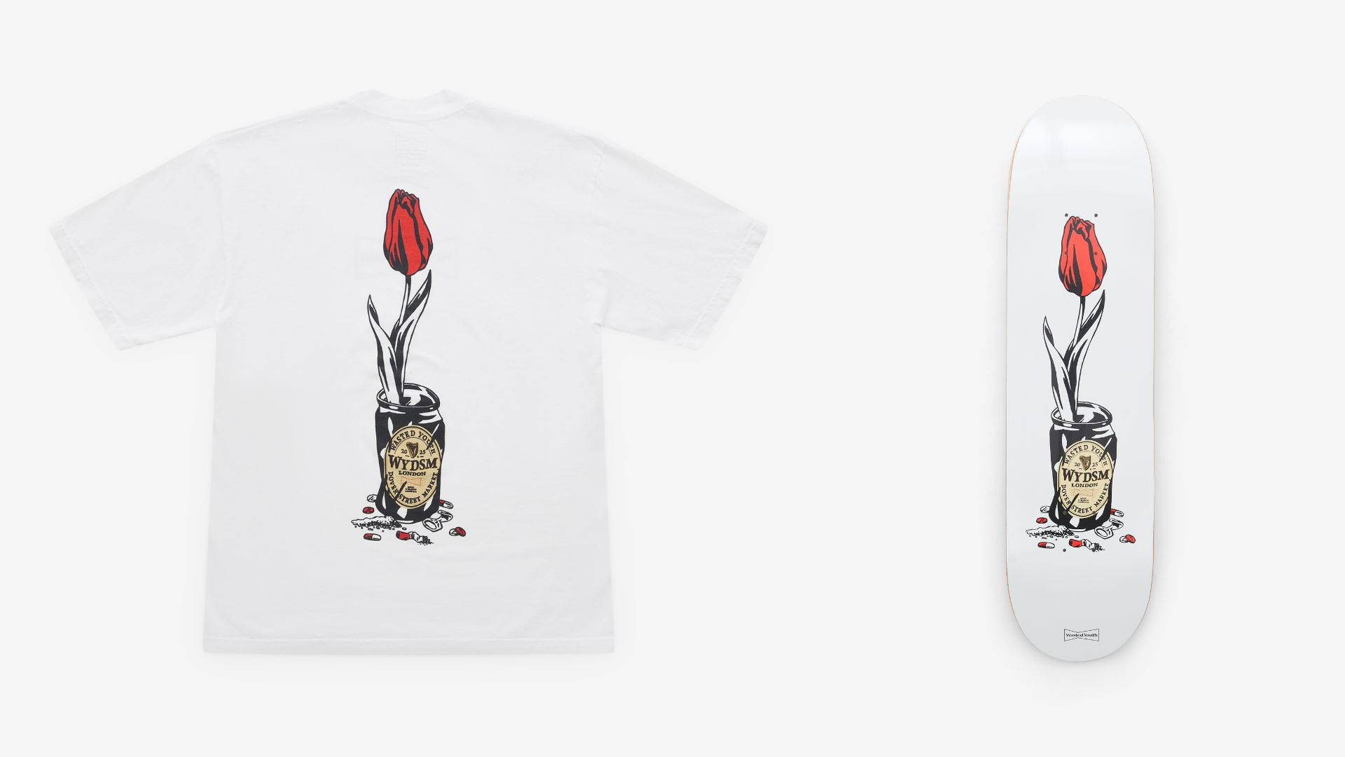 Verdy’s Gift Shop | Wasted Youth Tee and Skateboard