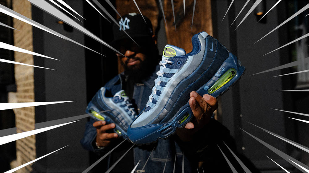 Shoutout to @Trizlucent for letting us shoot his pair! Nike x Yu Gi Oh Air Max 95 in hand shots with speedlines