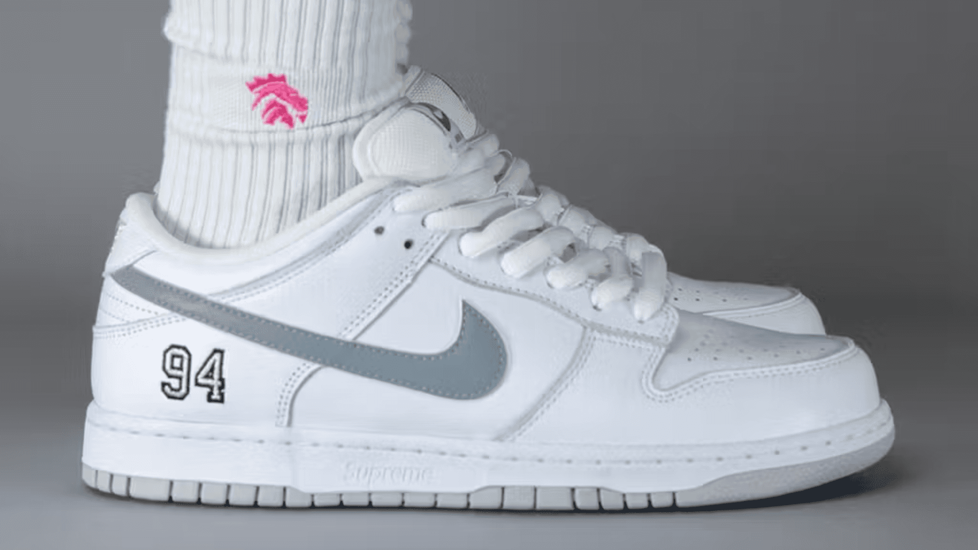 Supreme x Nike SB Dunk Low White