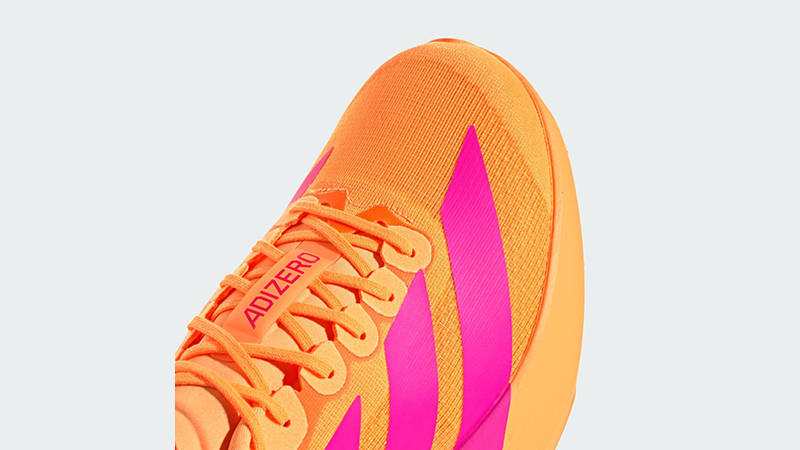 adidas Adizero Evo SL Flash Orange Pink HQ5000 toe