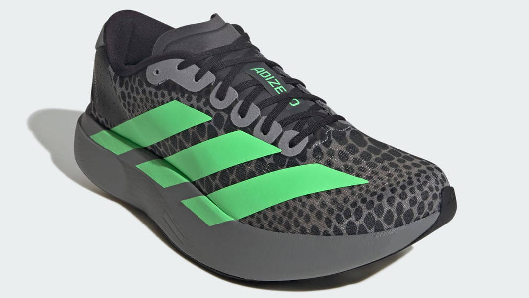 adidas Adizero EVO SL Grey Lime Burst Front