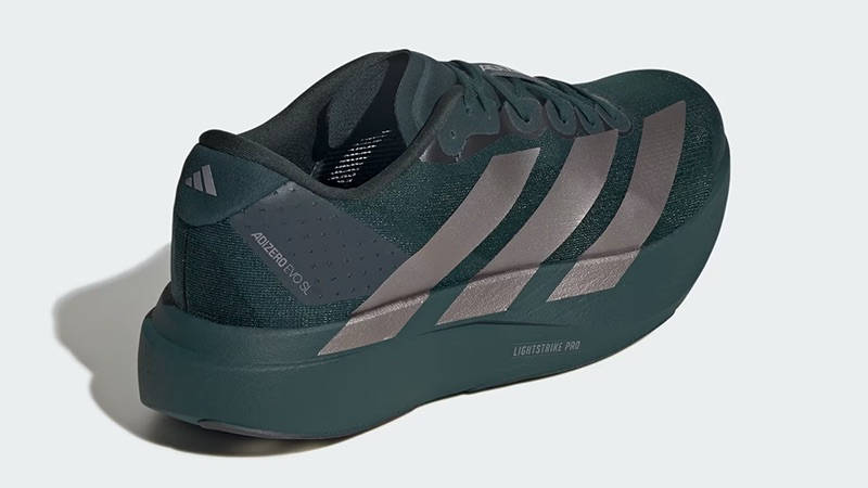 adidas Adizero Evo SL Signal Green Silver Metallic JQ4663 Back