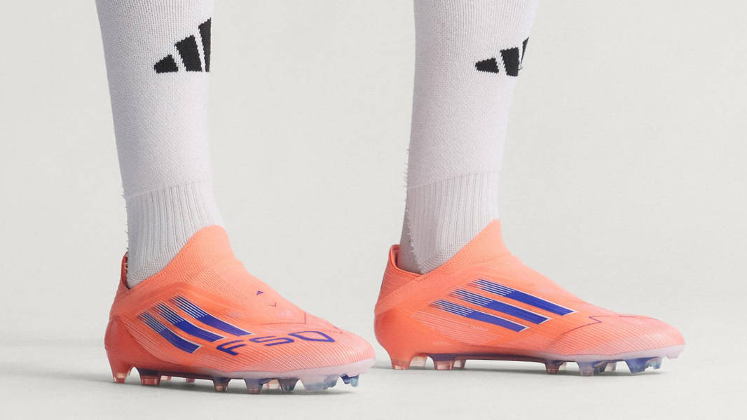 adidas F50 Elite Laceless FG Coral Blaze Pack On Foot