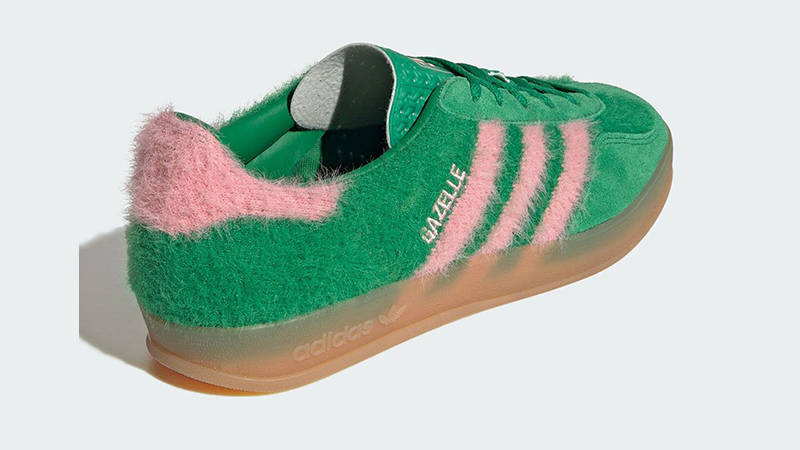 adidas Gazelle Indoor Fur Pack Green Pink JP8342 back