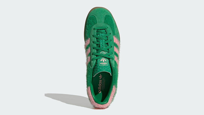 adidas Gazelle Indoor Fur Pack Green Pink JP8342 middle