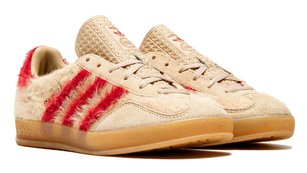 adidas Gazelle Indoor Fur Pack Tan Red Front