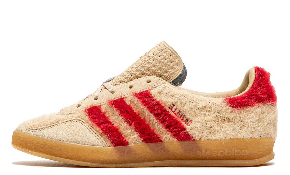 adidas Gazelle Indoor Fur Pack Tan Red