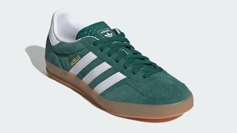 adidas Gazelle Indoor Green White Gum JI2062 front