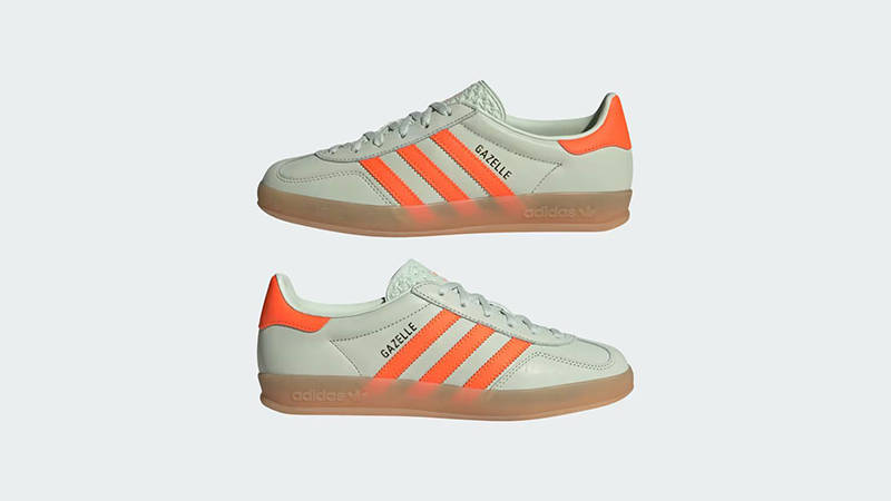 adidas Gazelle Indoor Linen Green Orange IF6982 feature