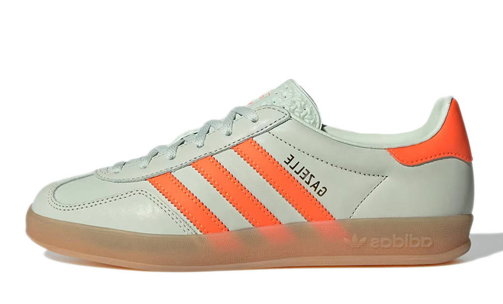 adidas Gazelle Indoor Linen Green Orange