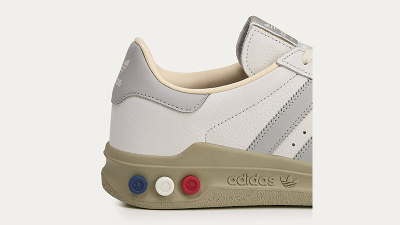 adidas GS II SPZL White Stone Grey heel