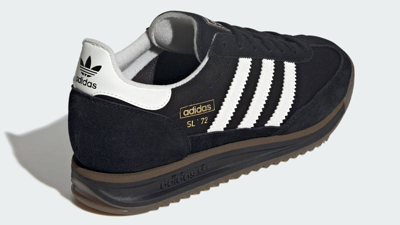 adidas SL 72 RS Black White Back