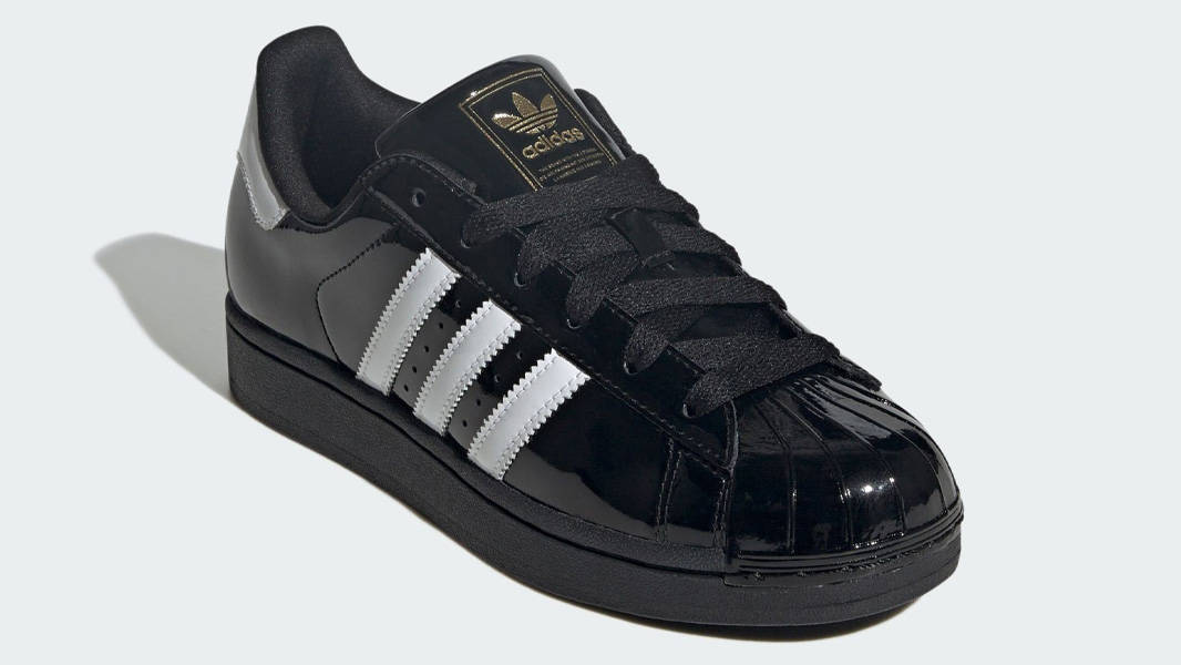 adidas Superstar II Black Patent Front