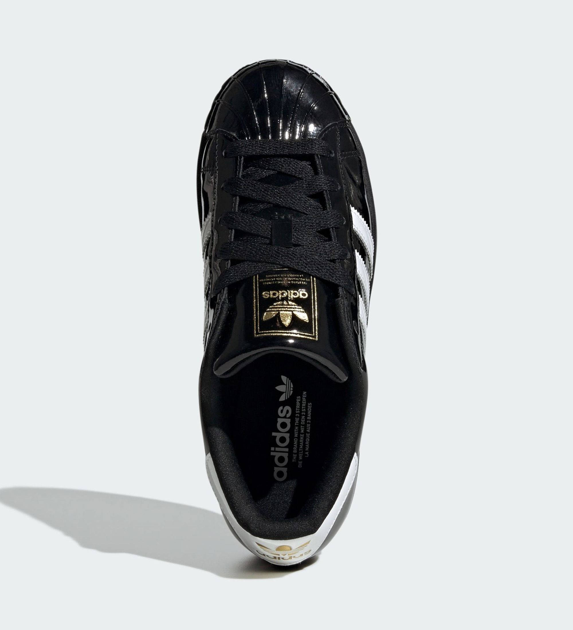 adidas Superstar II Black Patent Middle