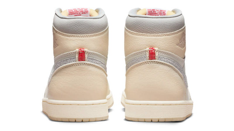 Air Jordan 1 High OG Sail Elephant Print Swoosh Back