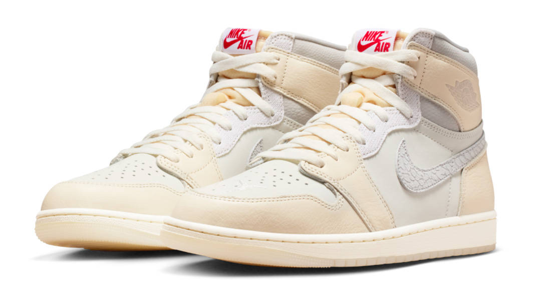 Air Jordan 1 High OG Sail Elephant Print Swoosh Front