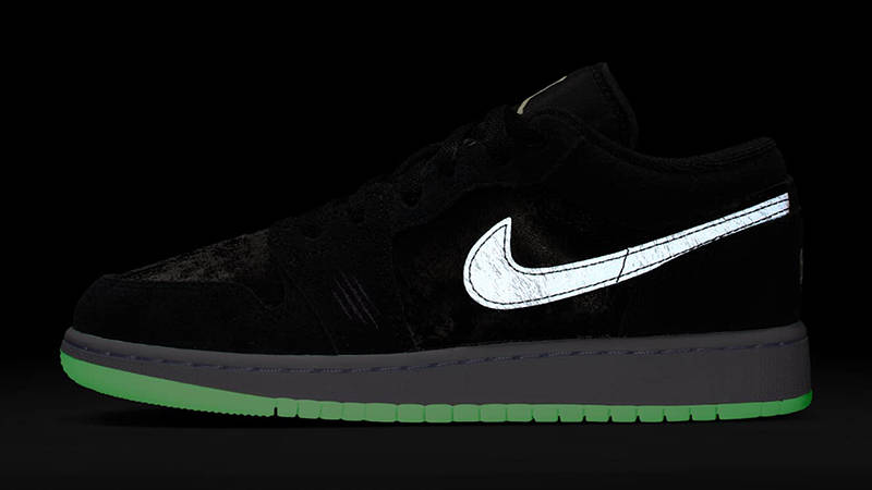 Air Jordan 1 Low GS Inner Beast HV4775-001 in dark