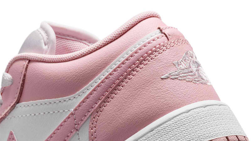 Air Jordan 1 Low GS Medium Soft Pink Closeup