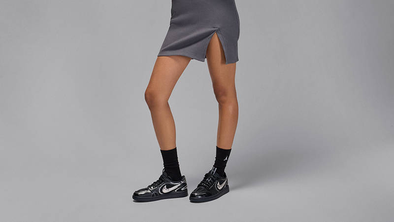 Air Jordan 1 Low Method of Make V3 Black HQ2186-001 on foot