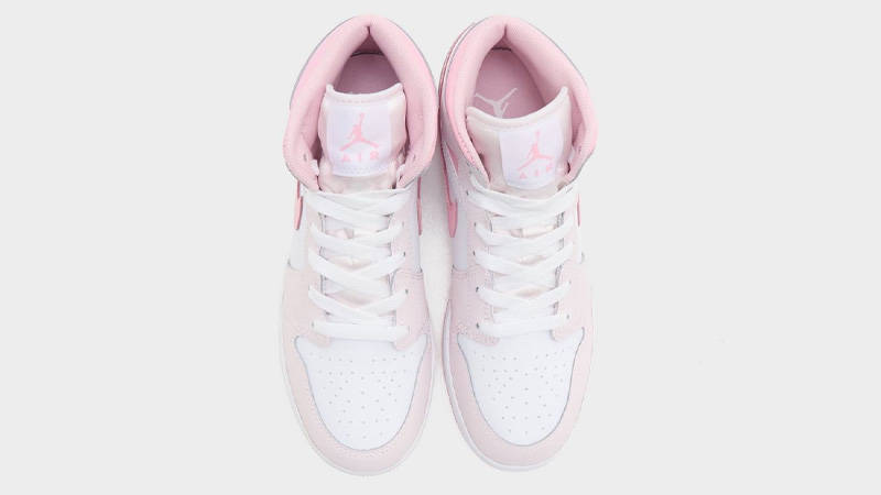 Air Jordan 1 Mid GS Pearl Pink White Middle