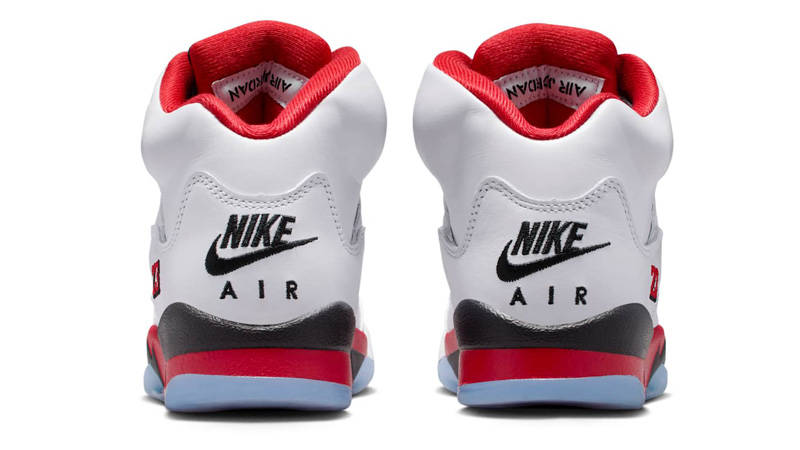 Air Jordan 5 OG GS Fire Red Back