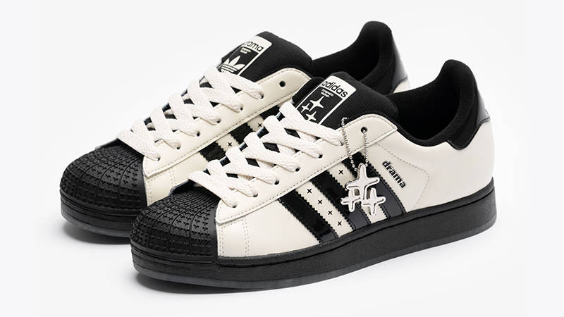 Drama Call x adidas Superstar II Off-White Black front
