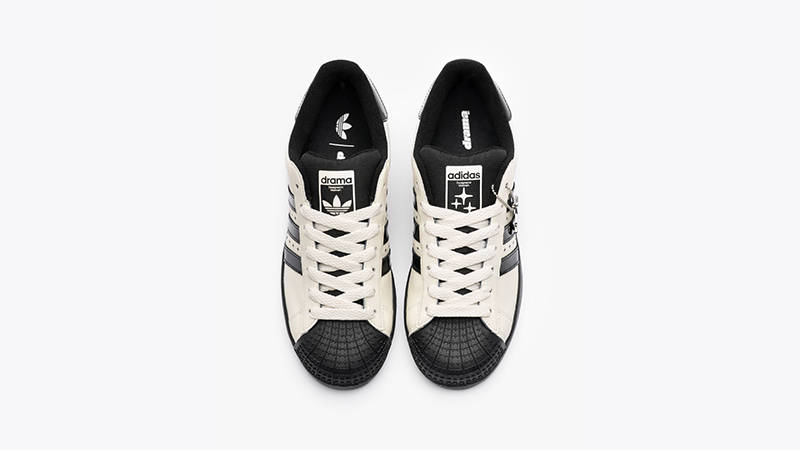 Drama Call x adidas Superstar II Off-White Black middle