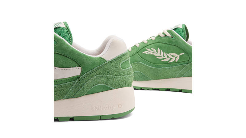 END x Saucony Shadow 6000 Olive Branch heel