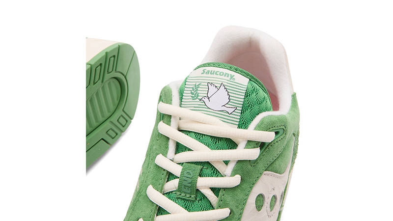 END x Saucony Shadow 6000 Olive Branch tongue