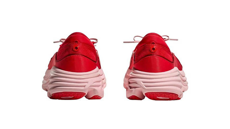 HOKA Bondi Mary Jane Cerise 1171546-CRSRS heel
