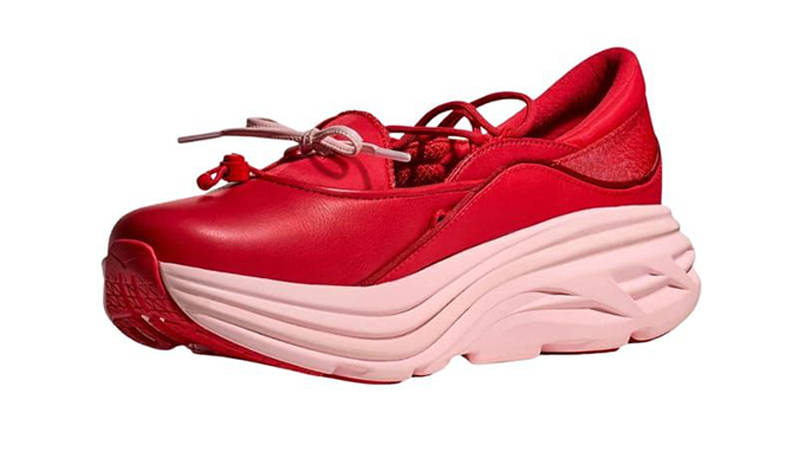 HOKA Bondi Mary Jane Cerise 1171546-CRSRS side