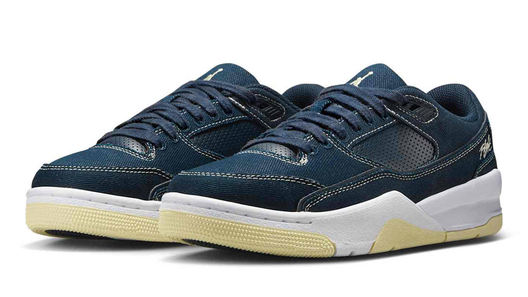 Jordan Flight Court Obsidian White IH4489-451 Side