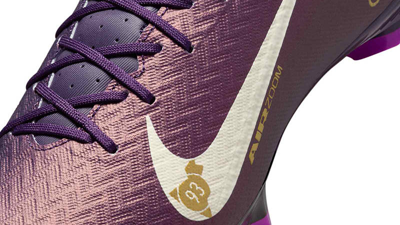 Kylian Mbapp x Nike Mercurial Vapor 16 Academy Low Purple FQ8377-500 Detail